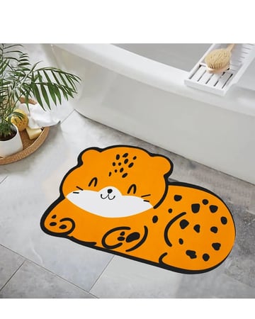 سجادة حمام Hihomey الكرتونية ماصة للمرحاض سجادة غير قابلة للانزلاق سجادة سريعة الجفاف