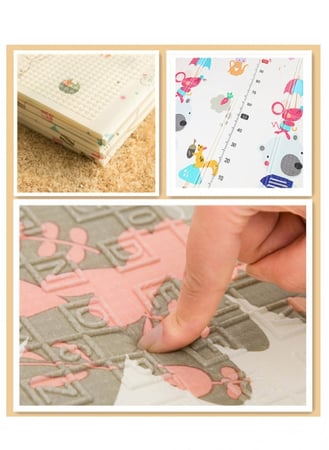 سجادة لعب للأطفال إسفنجية قابلة للطي، مقاومة للماء مقاس 200 × 180 سم
