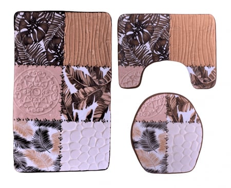 طقم دعاسة حمام 3 قطع مانع للانزلاق