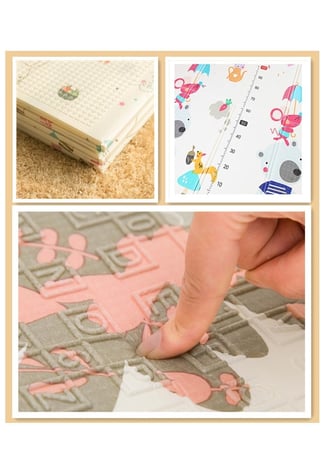 سجادة لعب للأطفال إسفنجية قابلة للطي، مقاومة للماء مقاس 200 × 180 سم