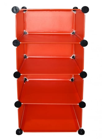 خزانة تخزين بلاستيكية 4 مكعبات