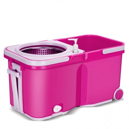 ممسحة مع دلو مقسوم لجزئين بدوران 360 درجة جودة عالية