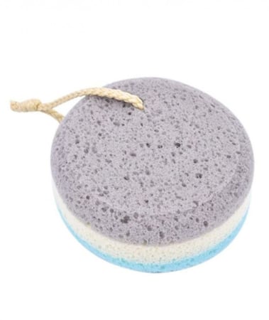 اسفنجة فوم للاستحمام مزدوجة الملمس