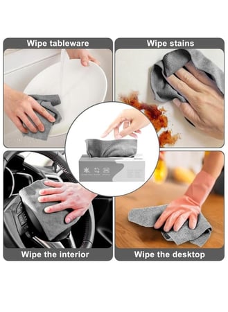 20 منشفة من الألياف الدقيقة ماصة لتنظيف المطبخ