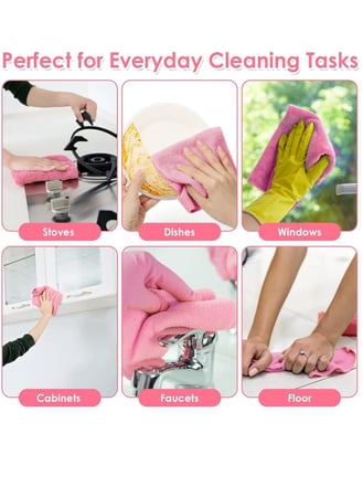 20 منشفة من الألياف الدقيقة ماصة لتنظيف المطبخ