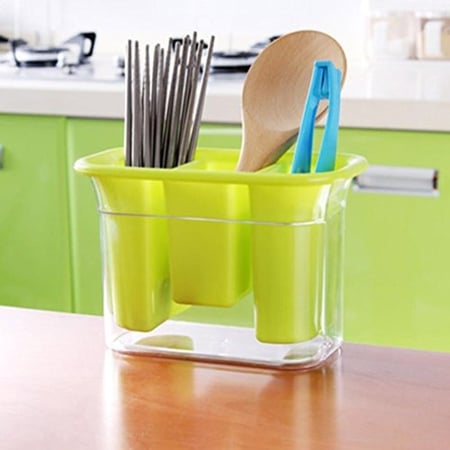 منظم أدوات المائدة مع فتحات تهوية للتجفيف