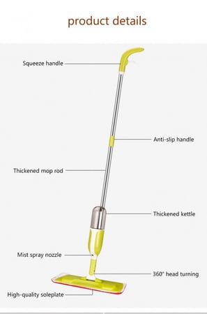 ممسحة بخاخ لتنظيف الاسطح والأرضيات بسرعة عالية
