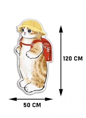 سجادة غرفة أرضية على شكل قطة كارتون