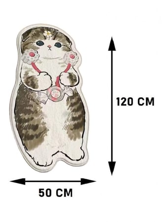 سجادة غرفة أرضية على شكل قطة كارتون