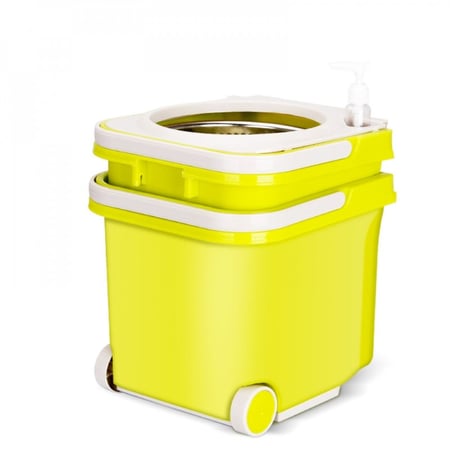 ممسحة مع دلو مقسوم لجزئين بدوران 360 درجة جودة عالية