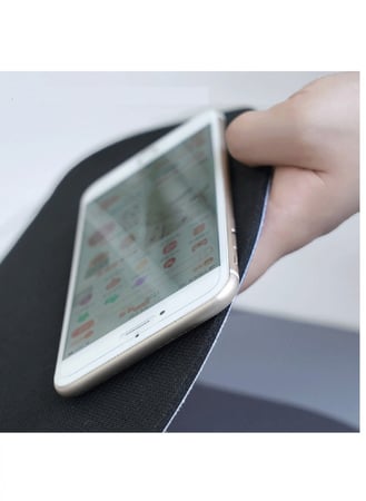 سجادة حمام ماصة غير قابلة للانزلاق وسريعة الجفاف 50x80 سم / ازرق