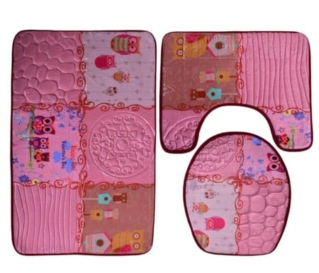 طقم دعاسة حمام 3 قطع مانع للانزلاق