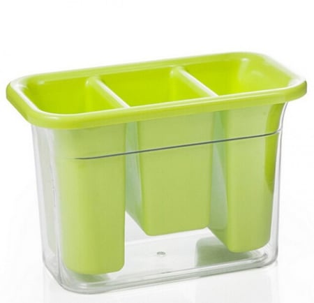 منظم أدوات المائدة مع فتحات تهوية للتجفيف