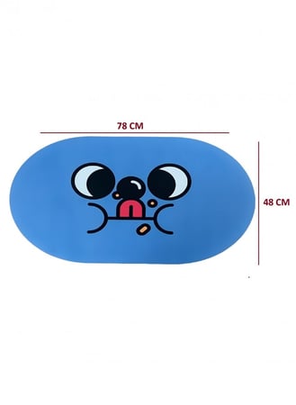 سجادة حمام ماصة غير قابلة للانزلاق وسريعة الجفاف 50x80 سم / ازرق