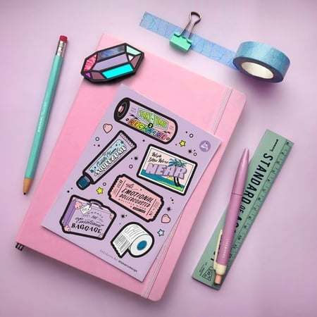 ستيكرات في شيت 10*15 سم - A6