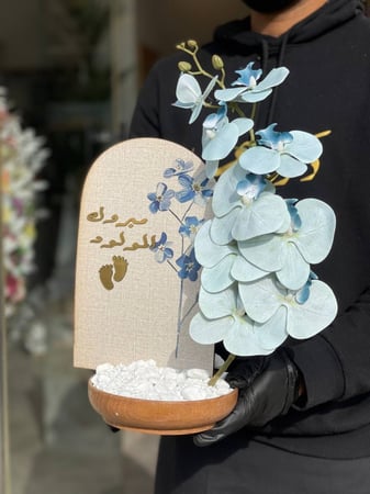 فازه خشب بتنسيق جميل