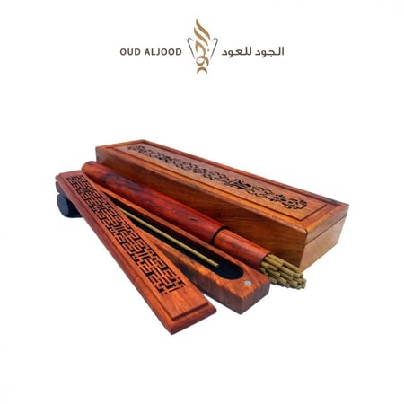 علبة مبخرة ذكية خشيبية اعواد 16 سم