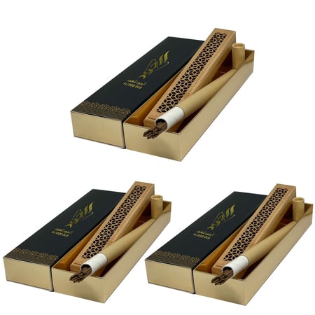 عود مروكي أزرق 20 سم 3 مل مع المبخرة