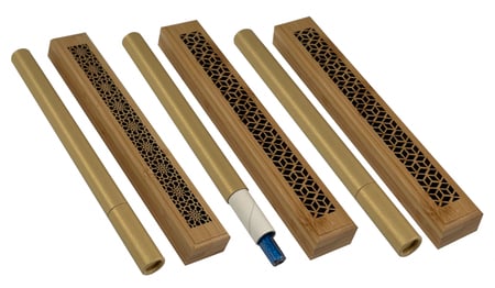 عود مروكي أزرق 20 سم 3 مل مع المبخرة