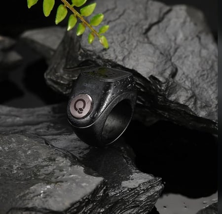 خاتم التسبيح الذكي اي قبلة مع قطع متعدد المقاسات وبوكس شحن -iQIBLA