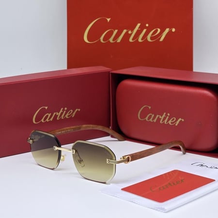 نظارة كارتير بني اطار بني