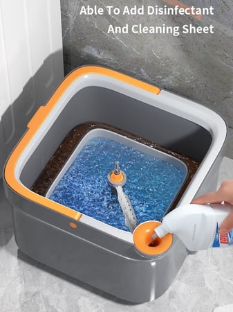 ممسحة الارضيات الذكية لجميع انواع الارضيات مع دلو مبتكر يفصل الماء