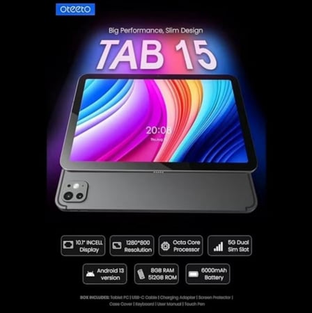 تابلت تاب 15 اوتيتو oteeto بحجم شاشة 10.1 انش