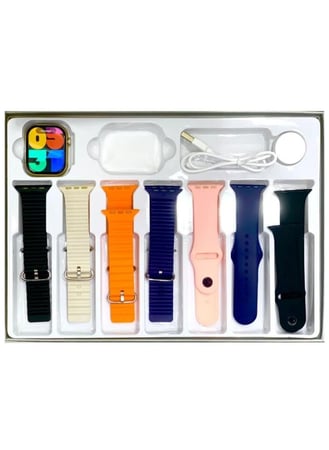 ساعة ذكية إصدار حديث مع 7 أساور مجانية