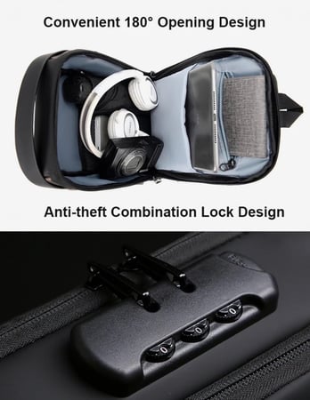 شنطة كتف مضادة للسرقة مزود بنفذ شاحن