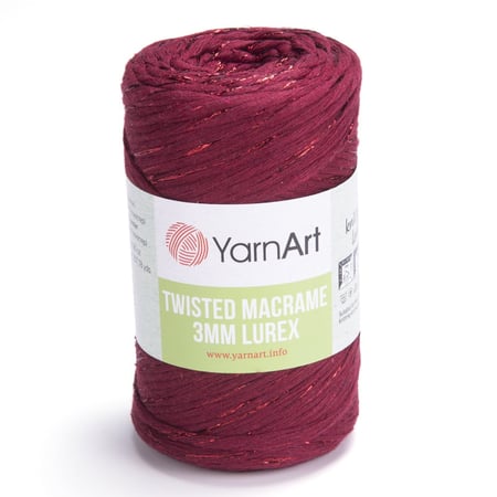 خيوط يارن ارت مكرمية 3MM لوريكس -   781 Yarnart Twisted Macrame Lurex