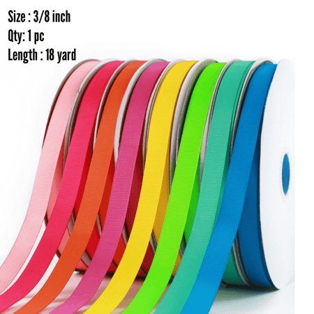 Grosgrain Ribbons 3/8 inch   شرائط بيكا 3/8 بوصة