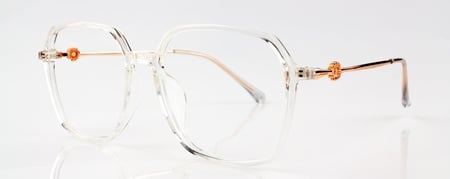 نظاره طبيه نسائية من البلاستيك  رقم الموديل 8887C2 اللون شفاف*روز قولد
