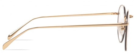 نظارة من المعدن لون ذهبي واسود رقم الموديل 1705C48
