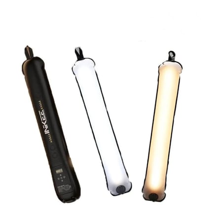 كشاف البالون المحمول للتخييم قابل للنفخ مع بطارية وشاشة رقمية