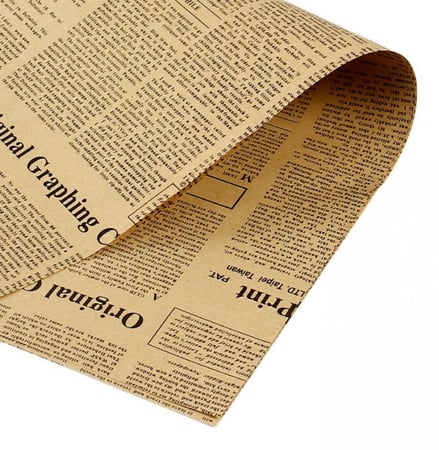 ورق تغليف جرايد أسود، 50x70 سم، 45 ورقة