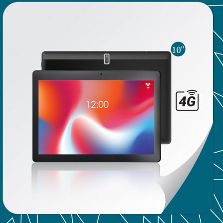 تابلت اكسيد 10" شريحتين اتصال 4 جي 32 + 2 جيجا مع جراب هديه - اسود / رمادي