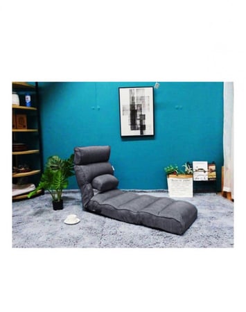 مقعد لين قابل للطي رمادي 170x50سم