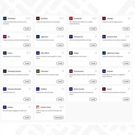 برامج أدوبي كلاود Adobe Creative Cloud