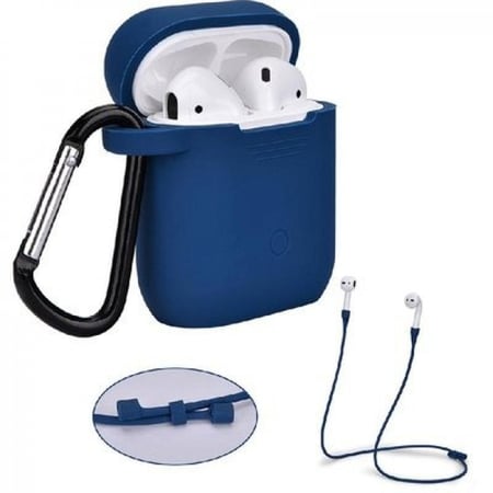 فيلو Headset Case Cover متوافق مع ابل ايربودز ،Blue