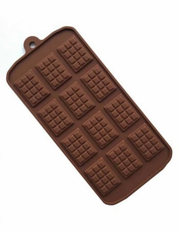 قالب سيليكون مستطيل للشكولاه / قوالب شكولاته حجم صغير (قطعه واحده )