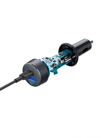 فيش سياره انكر منفذين تايب سي و usb بقوه33واط