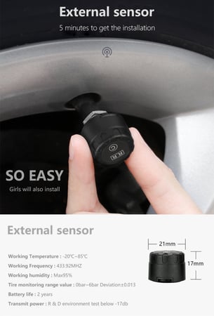 TPMS جهاز مراقبة ضغط هواء الإطارات الاوتماتيكي