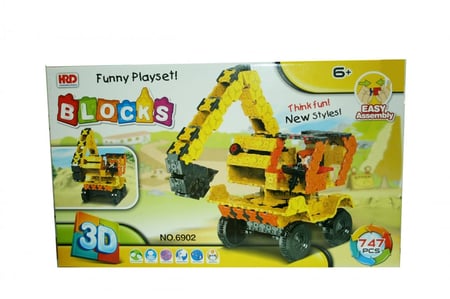 لعبة تركيب شاحنة ثلاثية الأبعاد 3D حجم كبير