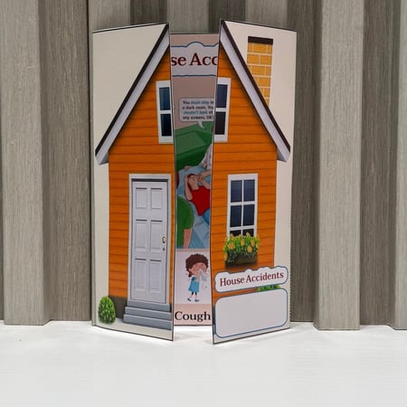 مطوية انجليزي الحوادث المنزلية الصف الرابع والخامس والسادس الترم الثالث