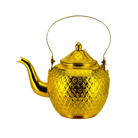 ابريق ذهبي تايلاندي منقوش بسلسلة مقاس 14