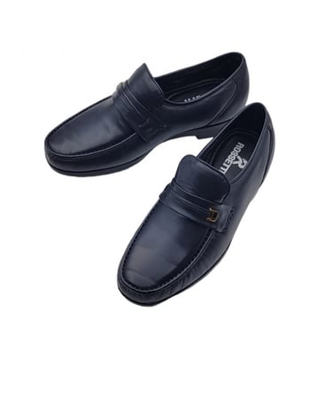 حذاء رسمي كحلي جلد طبيعي