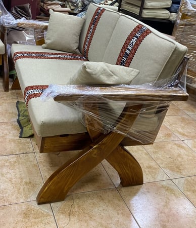 طقم خشب تصميم جديد 7 اشخاص