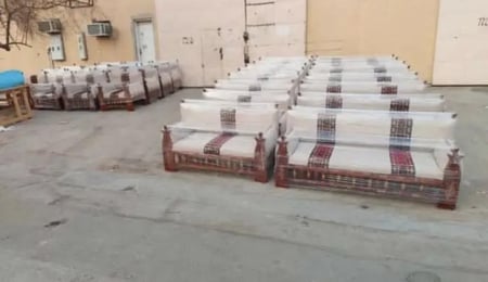 جلسة خارجية طقم خشب شداد