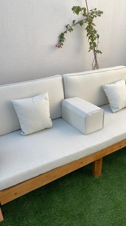 طقم جلسة خشب اكس تكفي 7 اشخاص