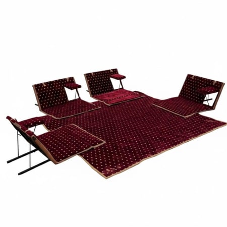 طقم جلسة 4اشخاص ابو نقطة مع شنطة